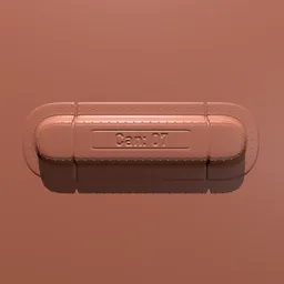 3D Fuel Cannister Brush imprint for Blender sculpting, industrial detailing tool.