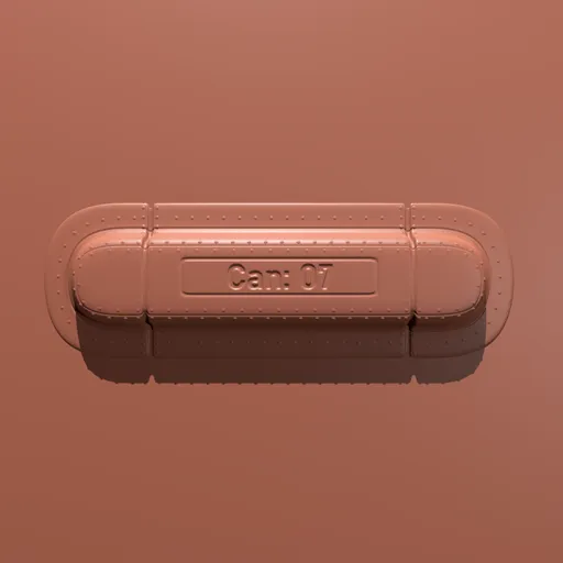 3D Fuel Cannister Brush imprint for Blender sculpting, industrial detailing tool.