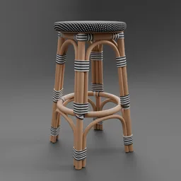 St Germain Resin Backless Stool