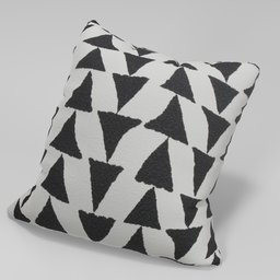 Triangle patterned pillow