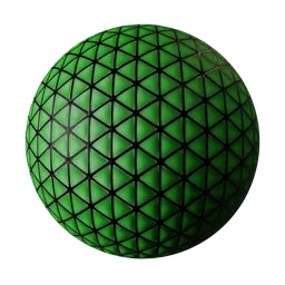 Green Geometric Triangle Panel Surface