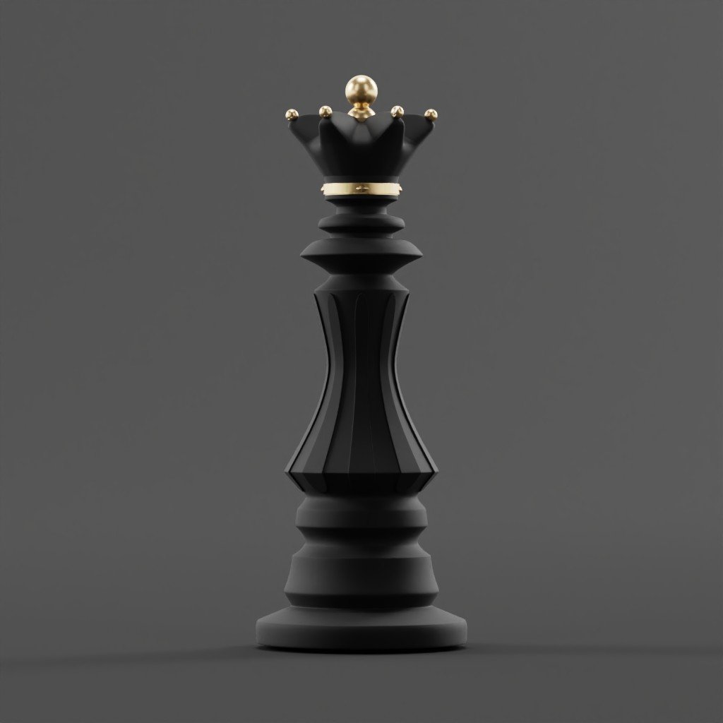 Queen chess decoration | 3D Decoration Set models | BlenderKit