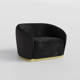 Modern Luxury Sofa 01 - Black