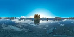 Mirror Lake Noon HDRI Calm Reflection