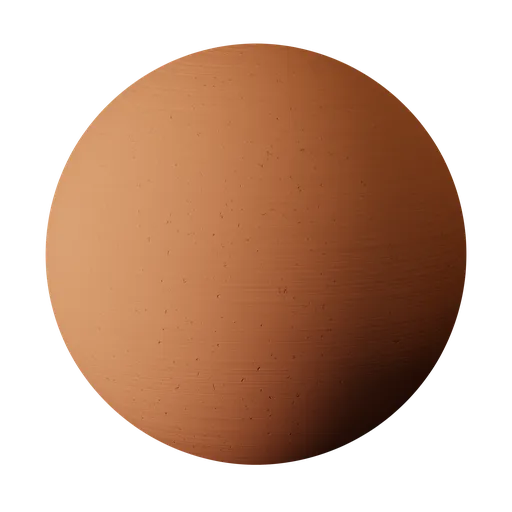 High-quality PBR procedural ceramic material texture for 3D modeling in Blender, ideal for realistic pottery and clay renders.