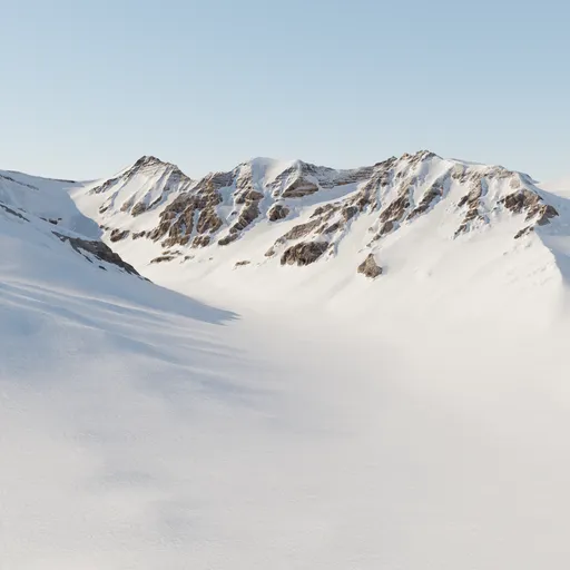 Winter Snow Mountain Landscape