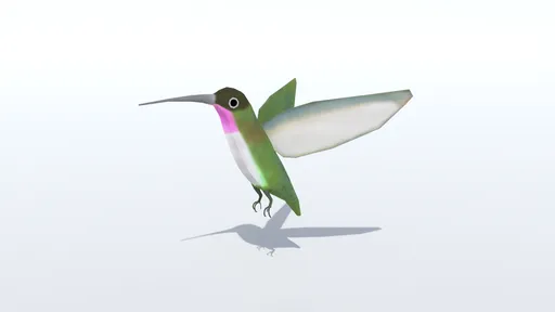 Low Poly Hummingbird