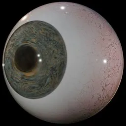 Realistic procedural eye ball