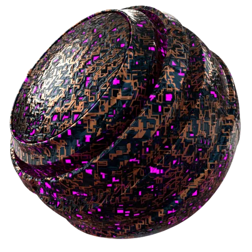Highly customizable procedural Sci-Fi texture for 3D Blender projects, featuring adjustable panels and emissive patterns.