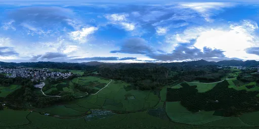 Sunrise on a cloudy day