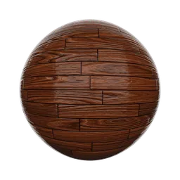 High-quality seamless wooden plank PBR texture for Blender 3D, wax-coated, damage-free, color-adjustable, rendered with Cycles.