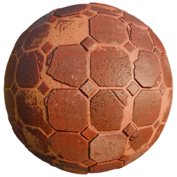 High-quality PBR texture of weathered brick surface for 3D models, optimized for Blender and other 3D applications.