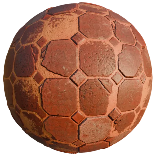 High-quality PBR texture of weathered brick surface for 3D models, optimized for Blender and other 3D applications.