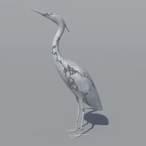 Heron Stone Statue
