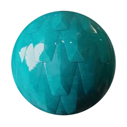 Scratched Aqua Glass Material