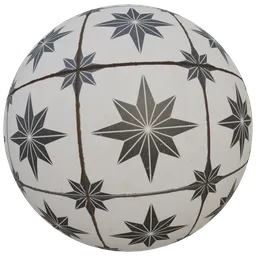 Vintage Star Pattern Tile