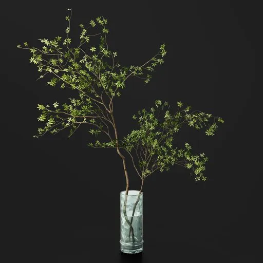 Green Branch Vase