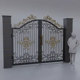 Luxury Ornamental Iron Gate