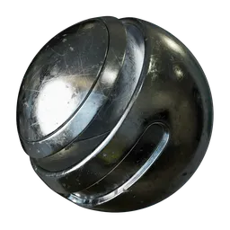 Polished Scratched Steel