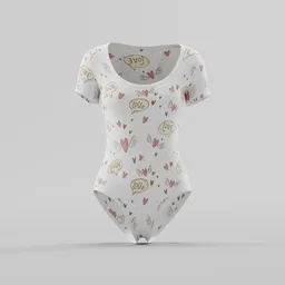 "Love Thought Bubble" Sleeve Bodysuit