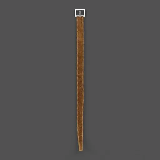 Highly detailed Blender 3D leather belt model, ideal for rendering historical and fantastical apparel.