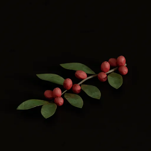 Stylized coffee branch