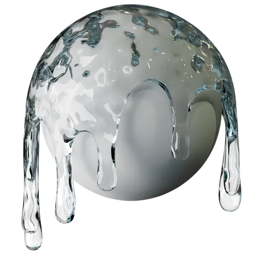 Realistic water shader for Blender 3D with procedural single-node configuration, suitable for PBR workflows.