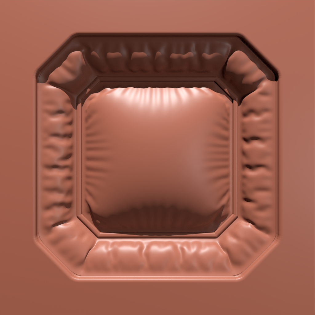 Padded Octagon Brush 01 FREE 3D industrial brushes BlenderKit