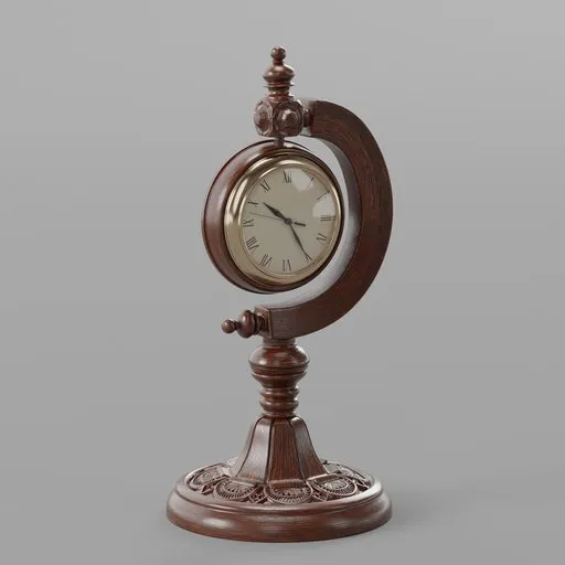 Vintage C-Frame Suspended Table Clock