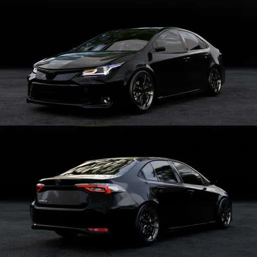 Modern Sedan Car
