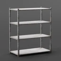 Industrial Metal Shelving Unit