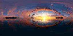 Sunset Firestorm Reflection