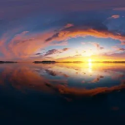 Sunset Firestorm Reflection