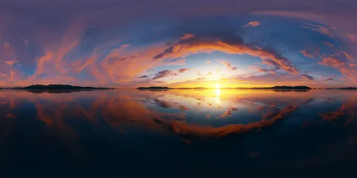 Sunset Firestorm Reflection
