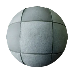 Concrete Tile Grid Floor