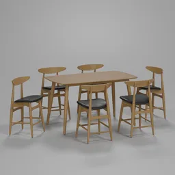 Person Four Leg Dining Set
