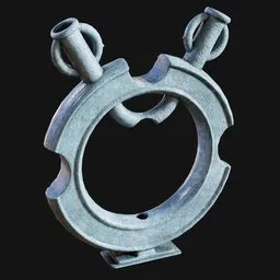 Earthenware Ring-Jug Art Piece Glazed