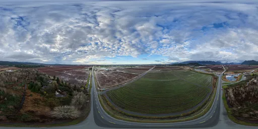 Farms and Mountains Clouds