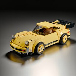 Classic Porsche 911 Turbo Lego toy car