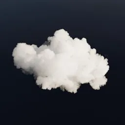 VDB Puffy Cloud White Cumulus