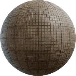High-resolution seamless PBR floor tile texture created by Rob Tuytel, suitable for Blender 3D and other applications.