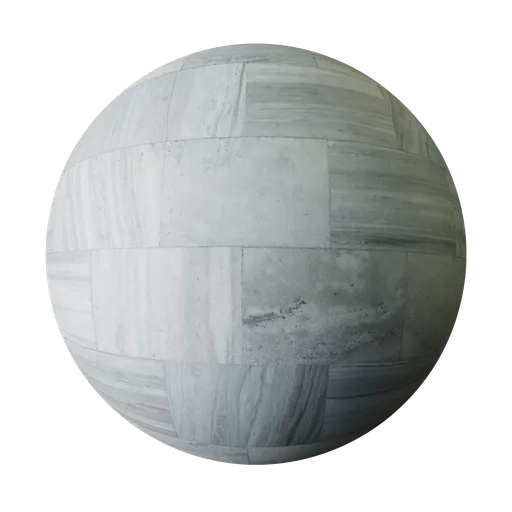 Ice Blue Banded Marble Square Tiles