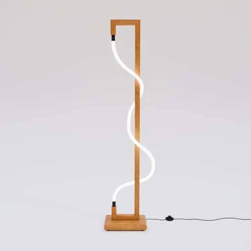Wooden Floor Lamp