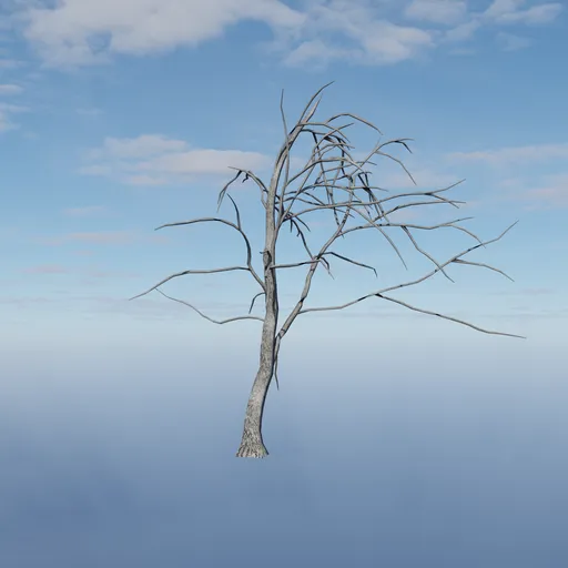 Detailed leafless twig 3D asset for Blender, realistic bark texture, ideal for environmental CG scenes.