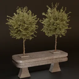 SJ- Vertical Garden Bench