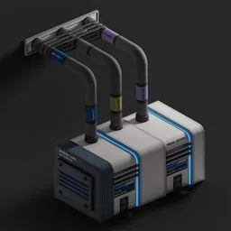 Stylized industrial Sci-Fi Generator
