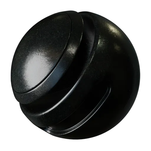 High-quality polished black granite texture for realistic 3D rendering in Blender and PBR applications.