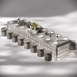 Dining Table & Chairs Arrangement