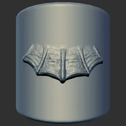 3D sculpting brush creating detailed reptilian skin texture, compatible with Blender for modeling dragon neck details.