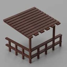 Covered Corner Fence